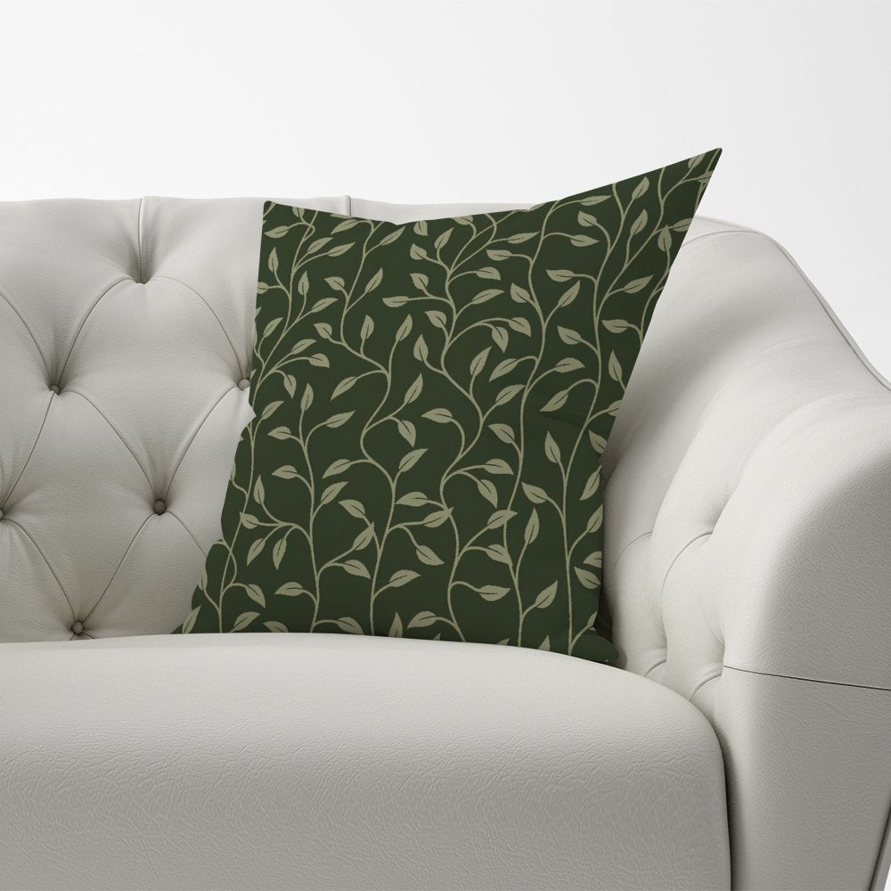 Green Shrub With Leaves Cushions
