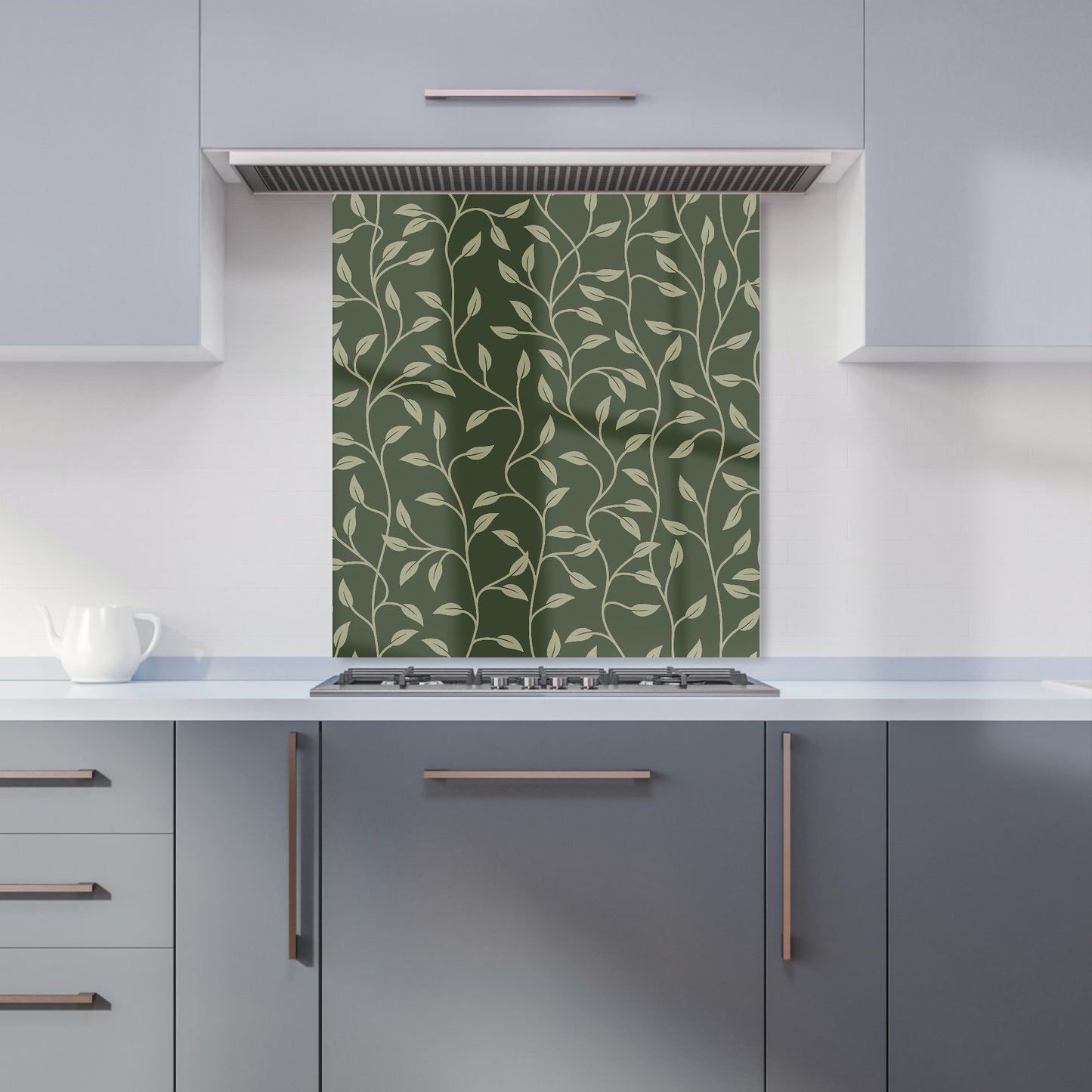 Green Shrub With Leaves Kitchen Splashback
