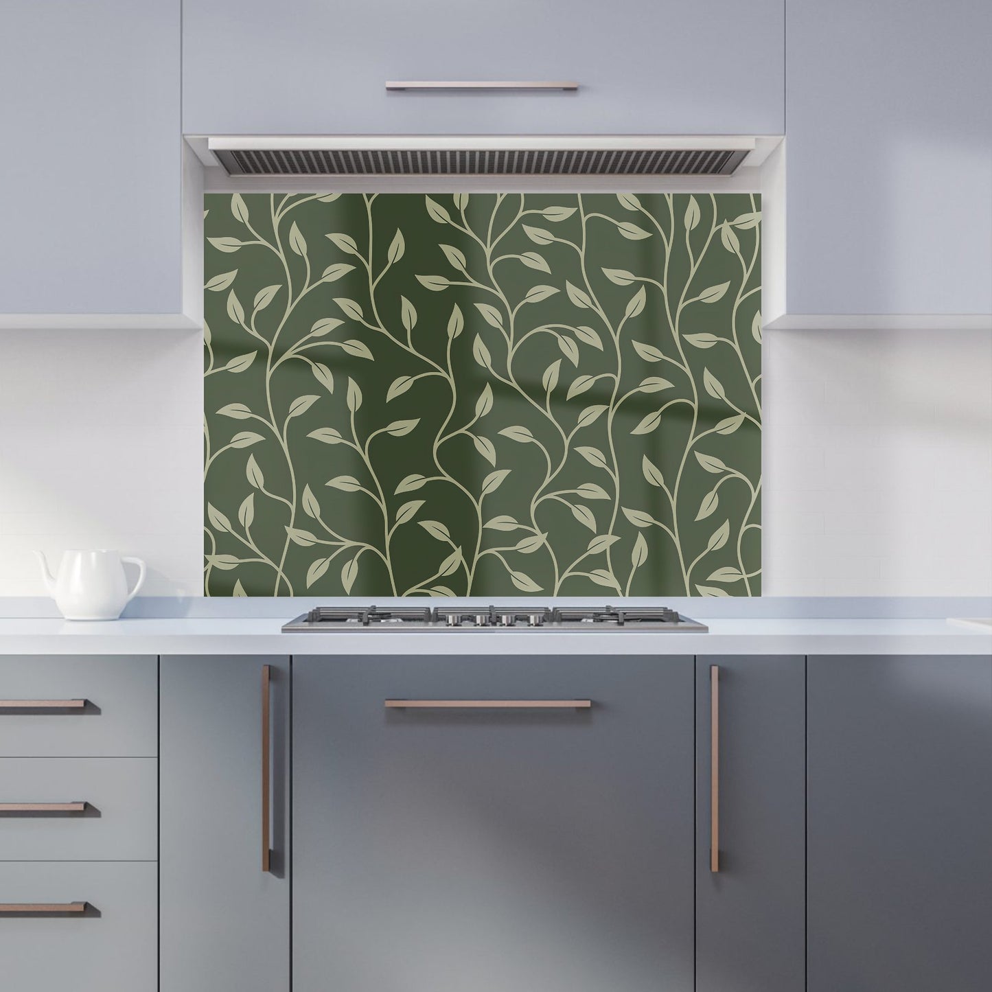 Green Shrub With Leaves Kitchen Splashback