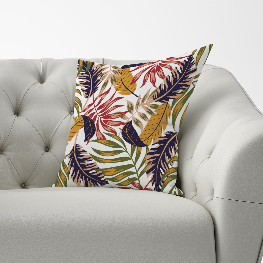 Hawaiian Style Jungle Leaves Cushions