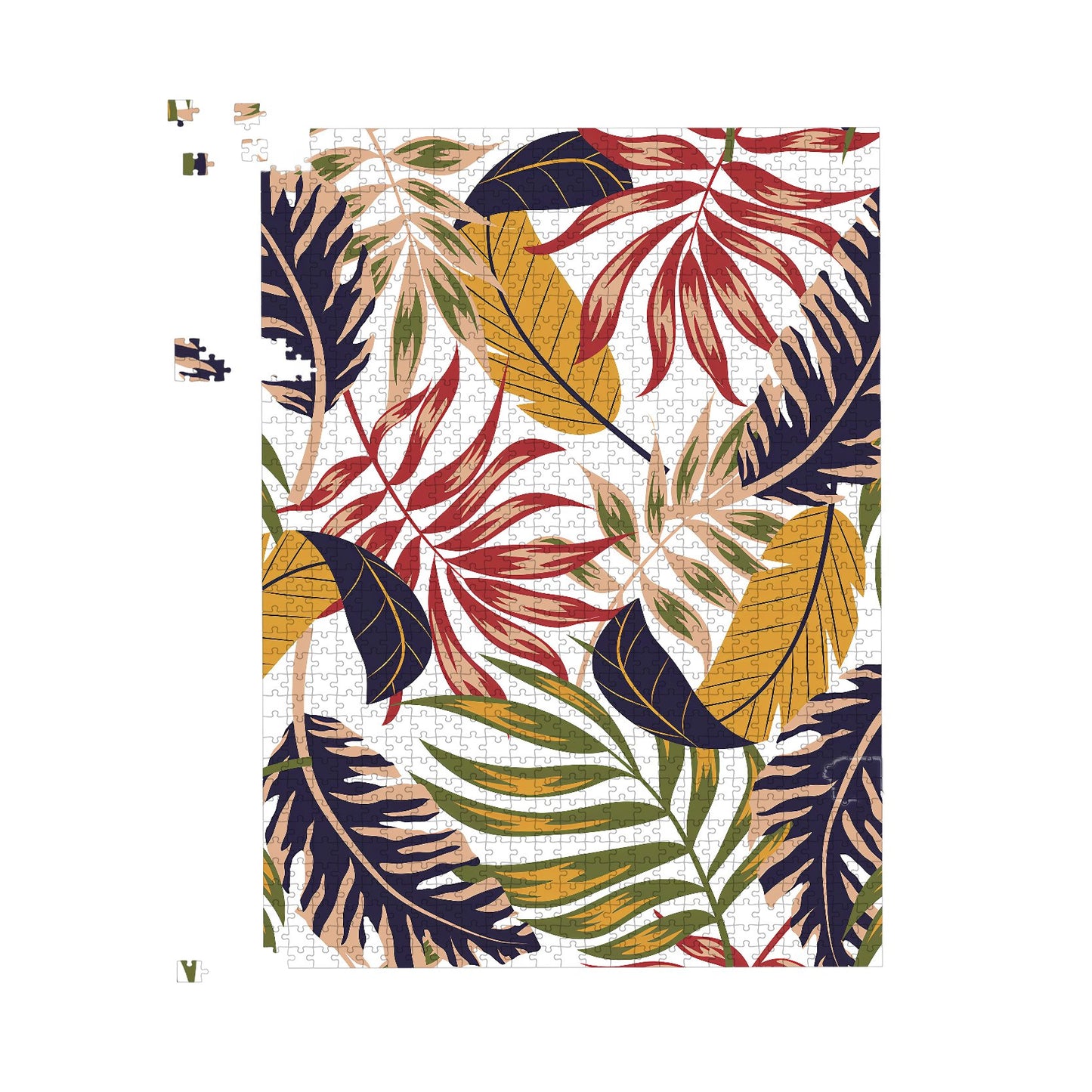 Hawaiian Style Jungle Leaves Jigsaw Puzzle