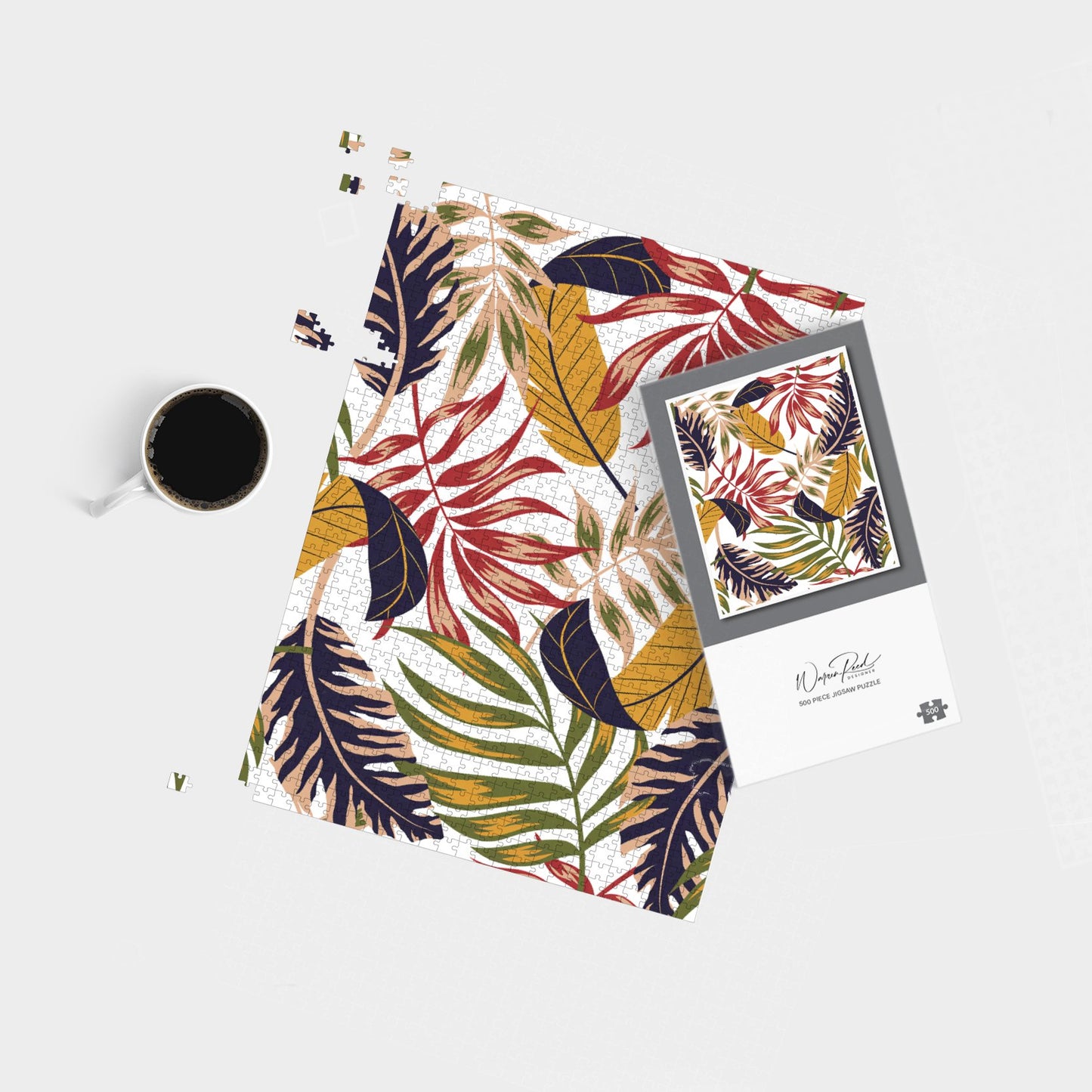 Hawaiian Style Jungle Leaves Jigsaw Puzzle