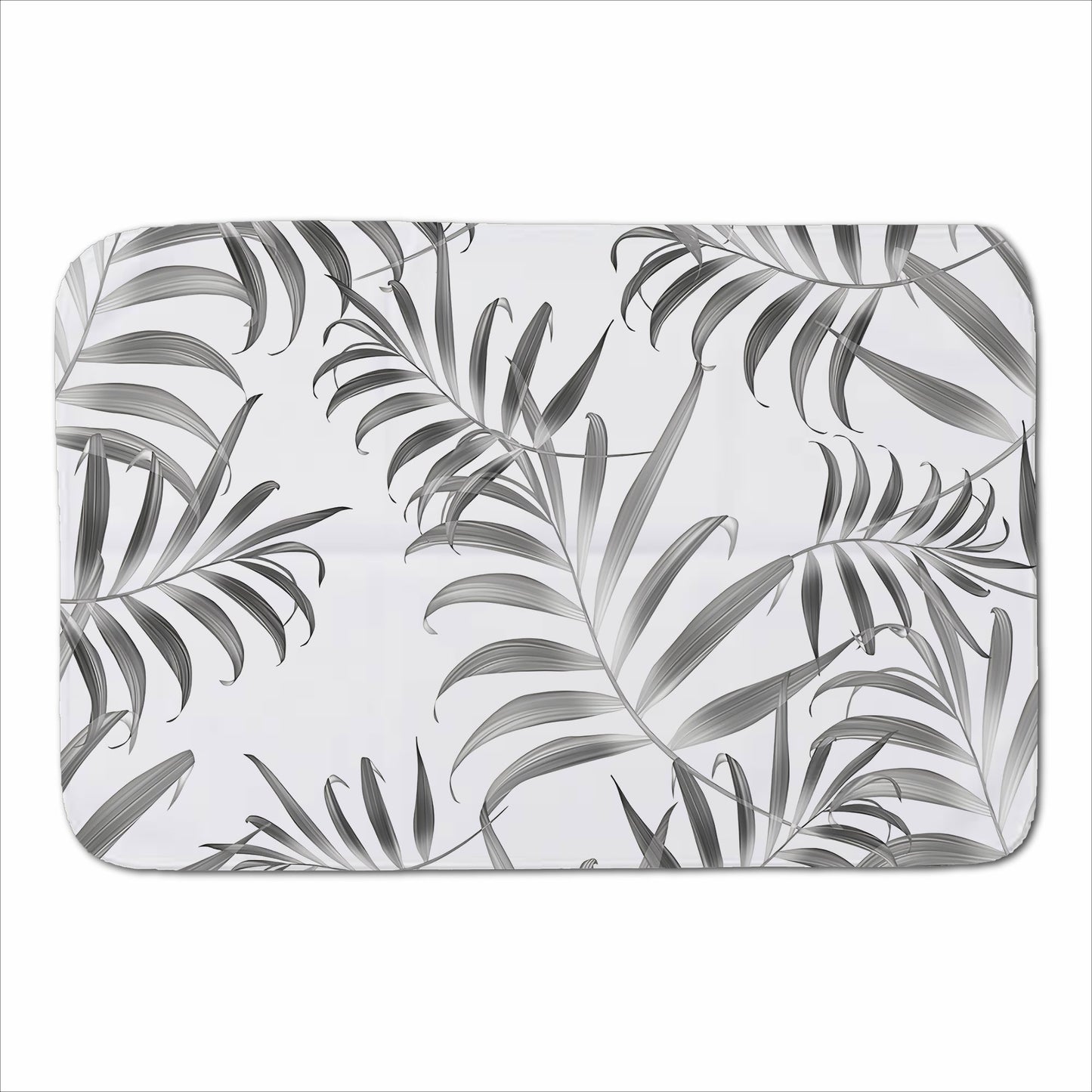 Hawaiian Style Palm Leaves Sherpa Blanket