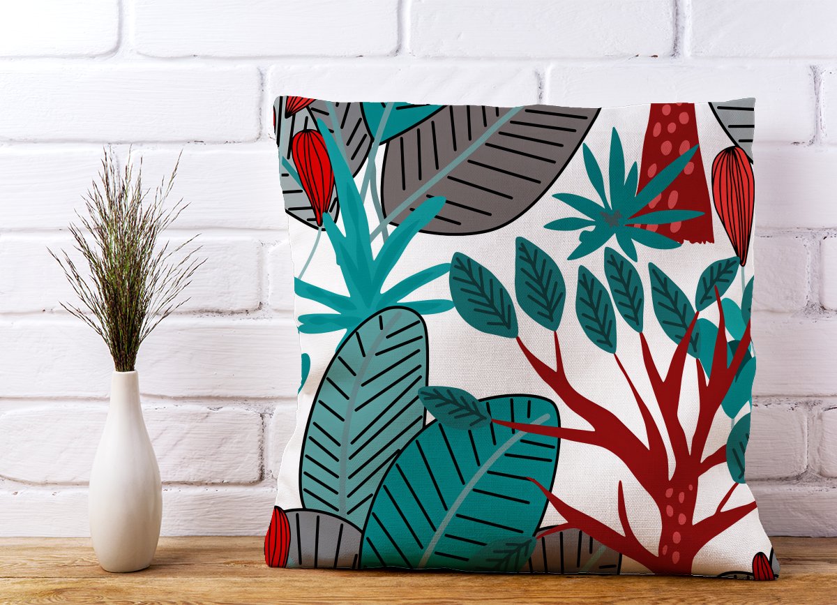 Jungle Exotic Summer Tropical Leaves Cushions