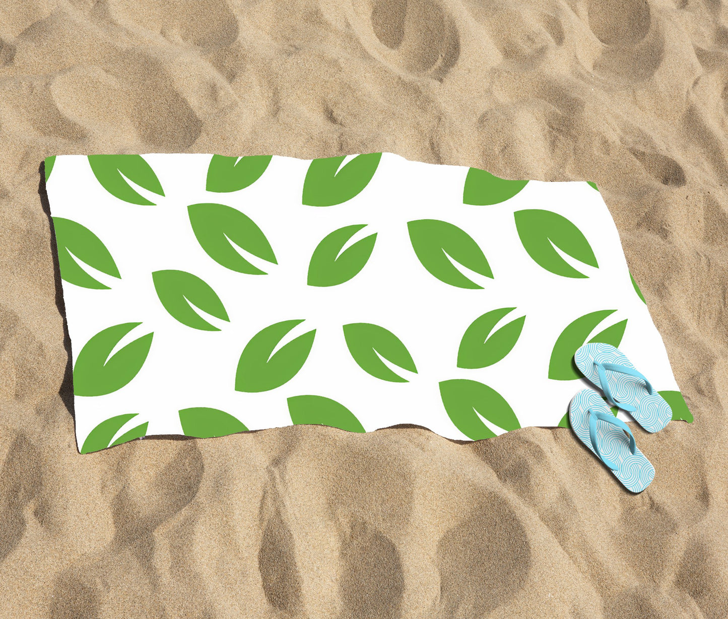 Leaves Pattern Beach Towel