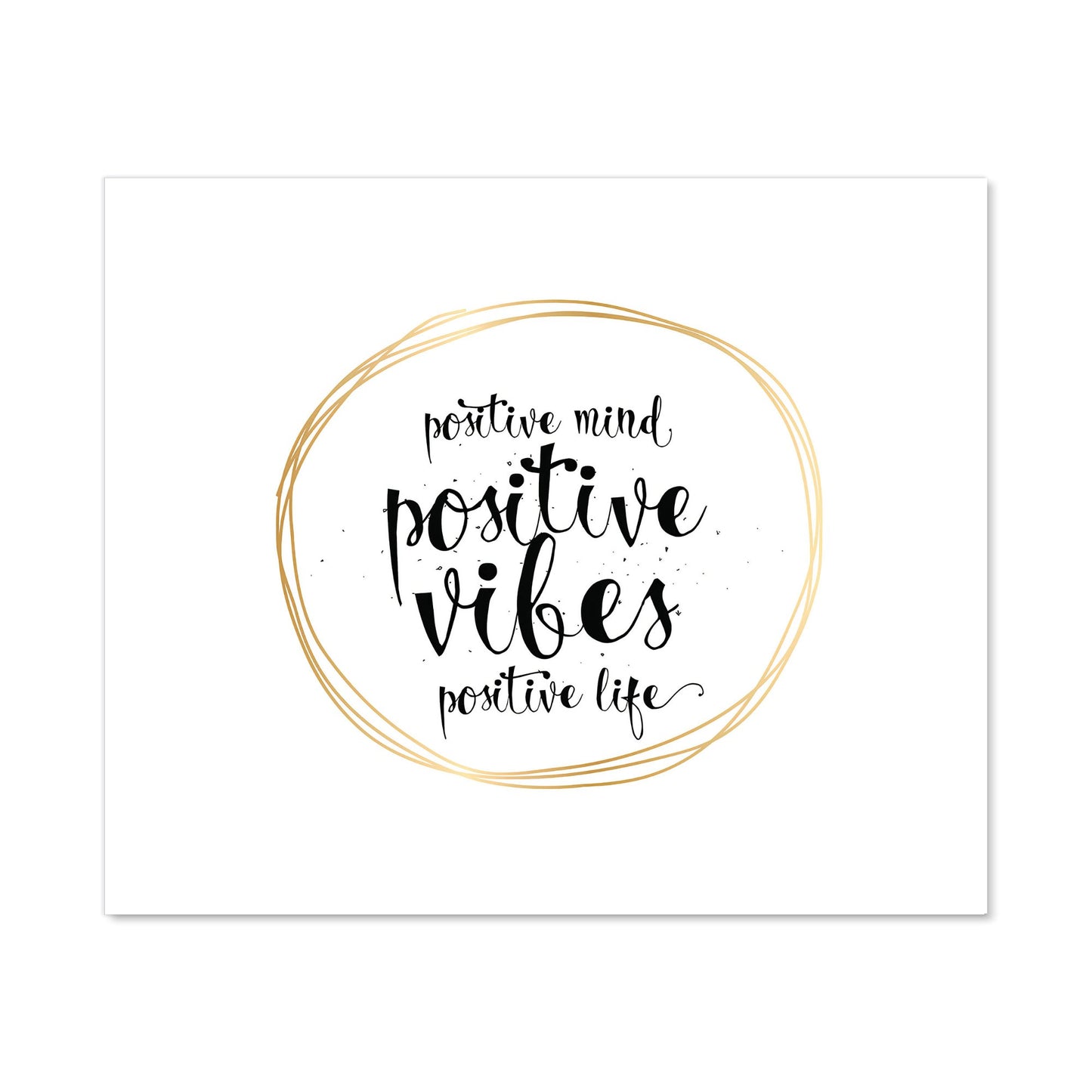 Positive Mind, Vibes, Life Kitchen Splashback