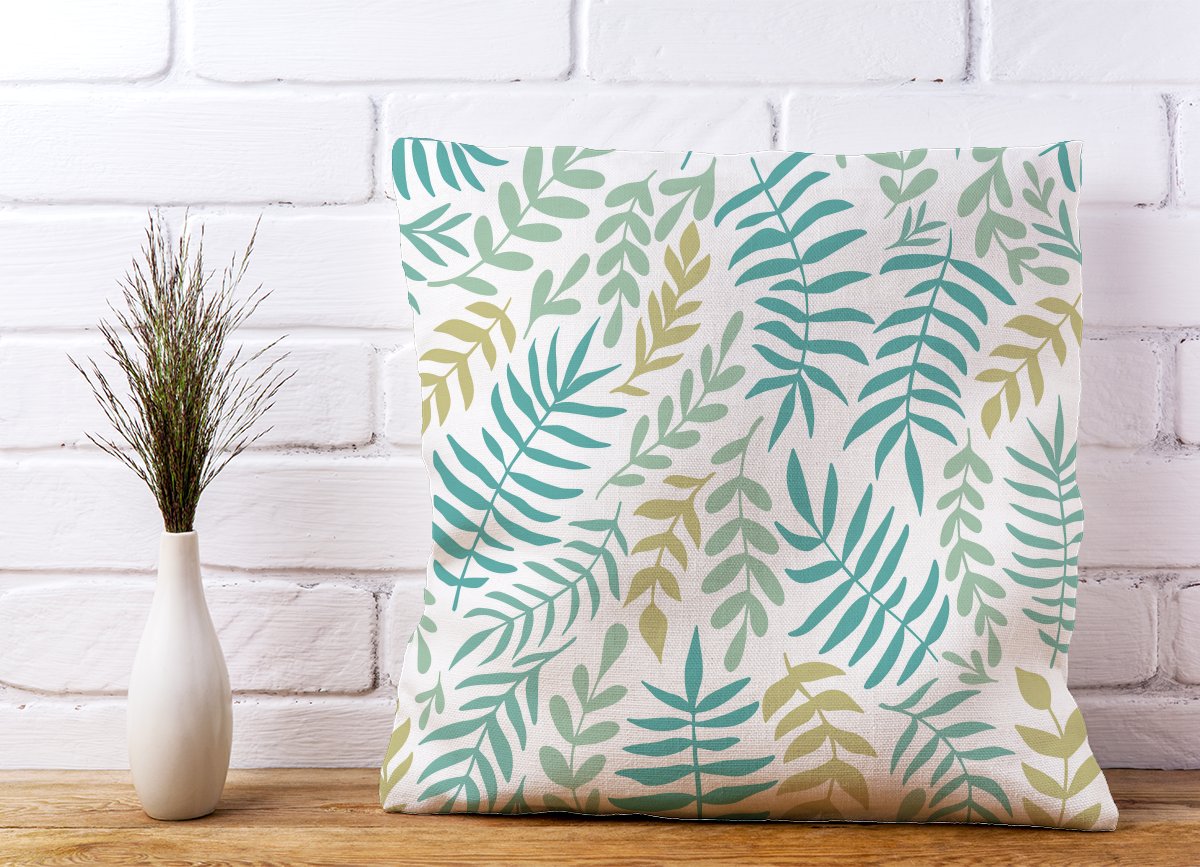 Multicolor Leafs And Branches Cushions