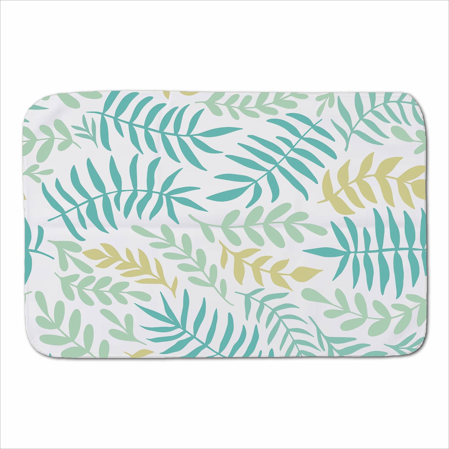 Multicolor Leafs And Branches Sherpa Blanket