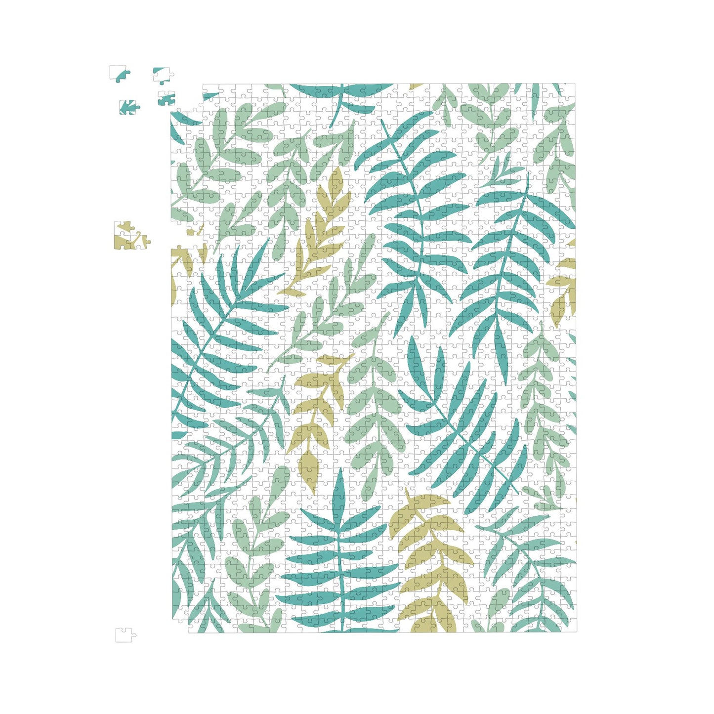 Multicolor Leafs And Branches Jigsaw Puzzle