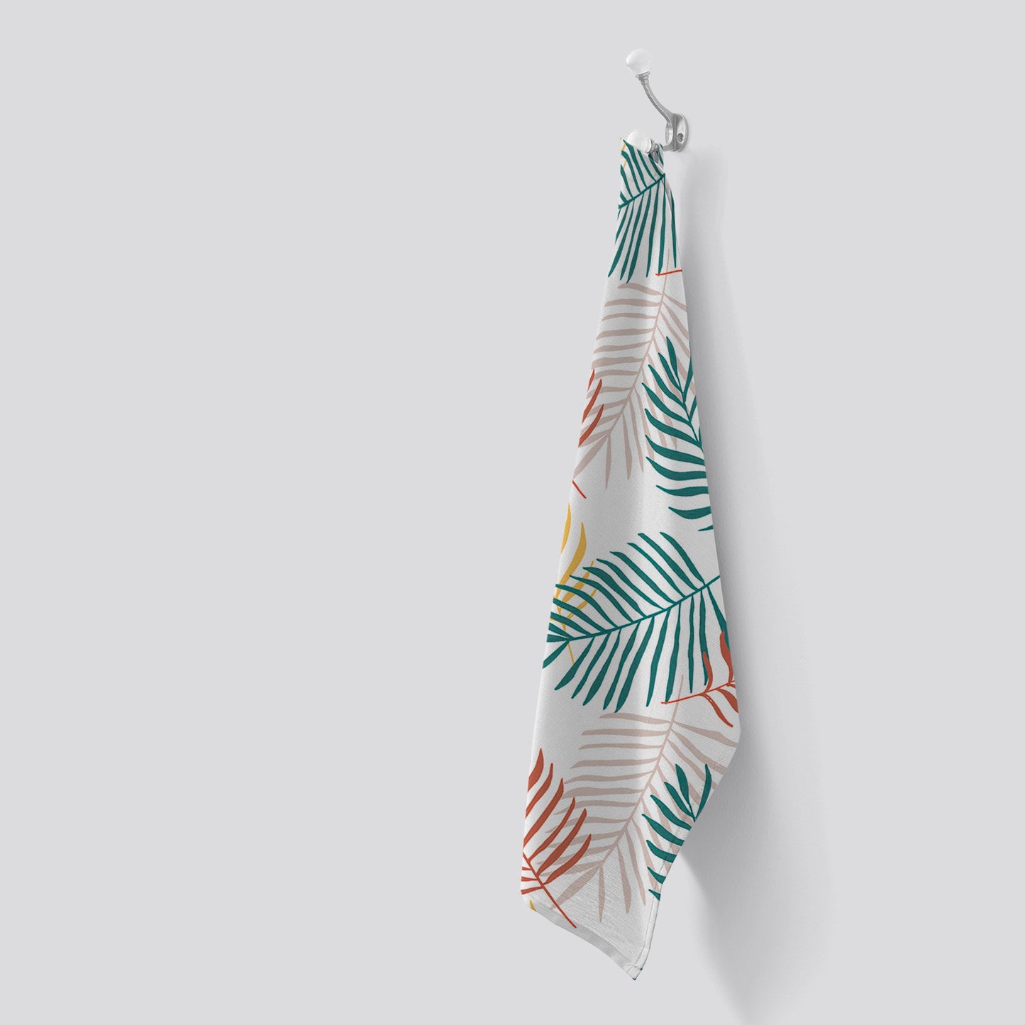 Palm Branches In Natural Colors Tea Towel