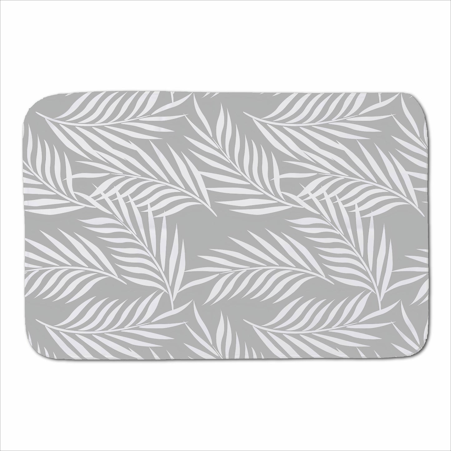 Palm Tree Leaves Sherpa Blanket