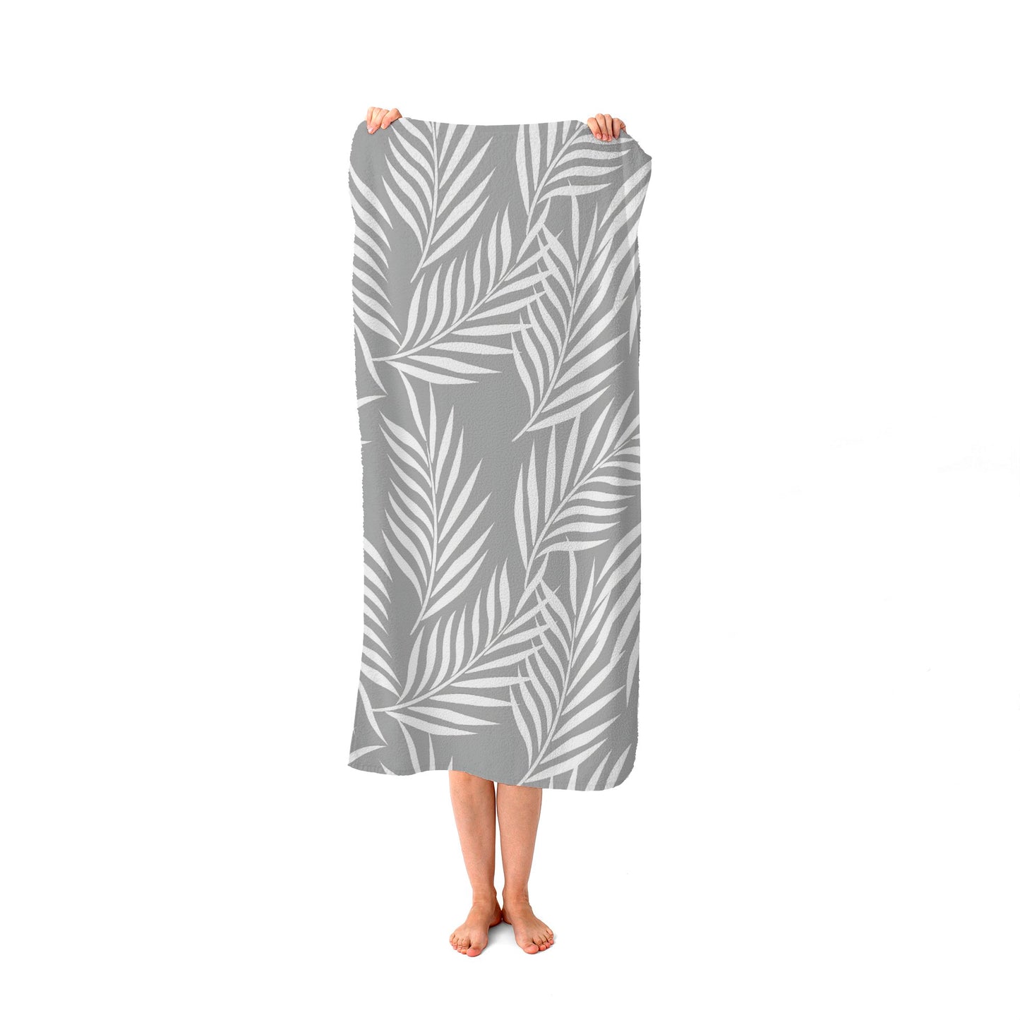 Palm Tree Leaves Beach Towel