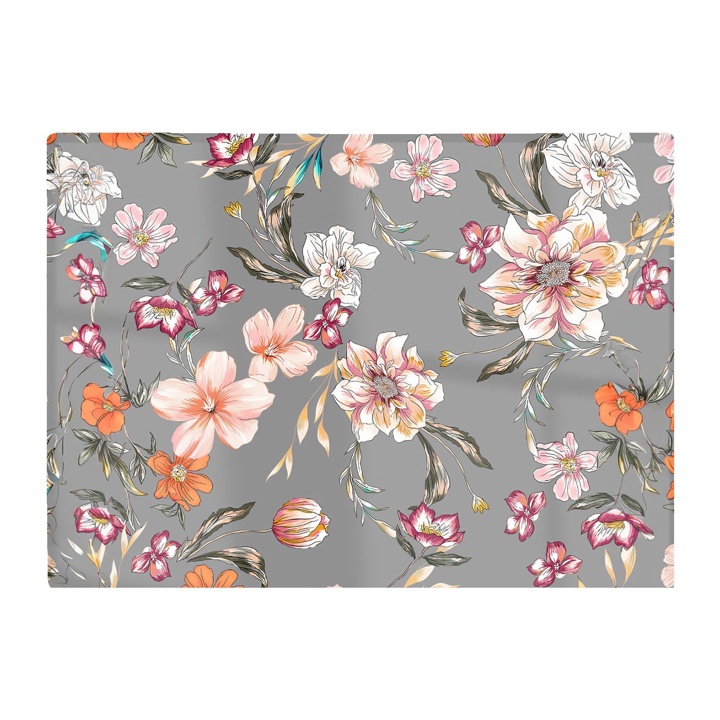 Peony Lily Tulip Daisy Glass Chopping Board