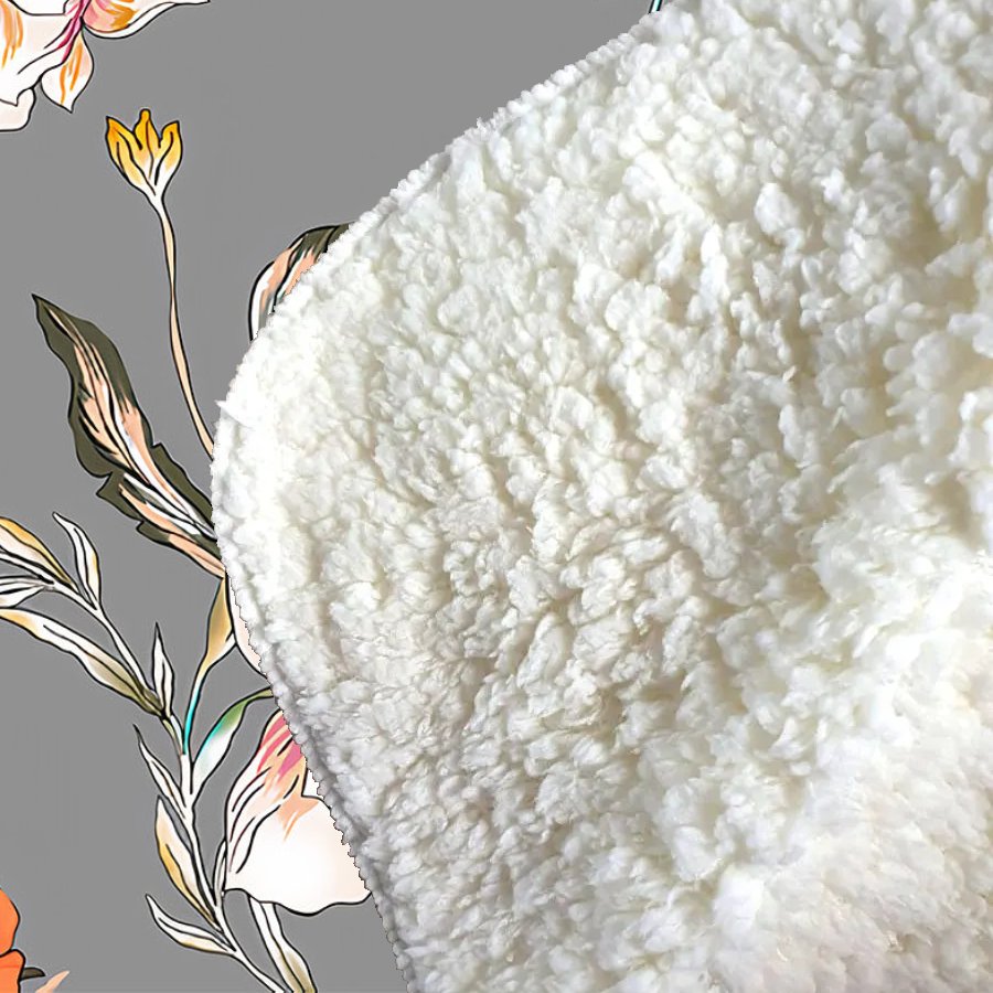 Peony, Lily, Tulip, Daisy Sherpa Blanket