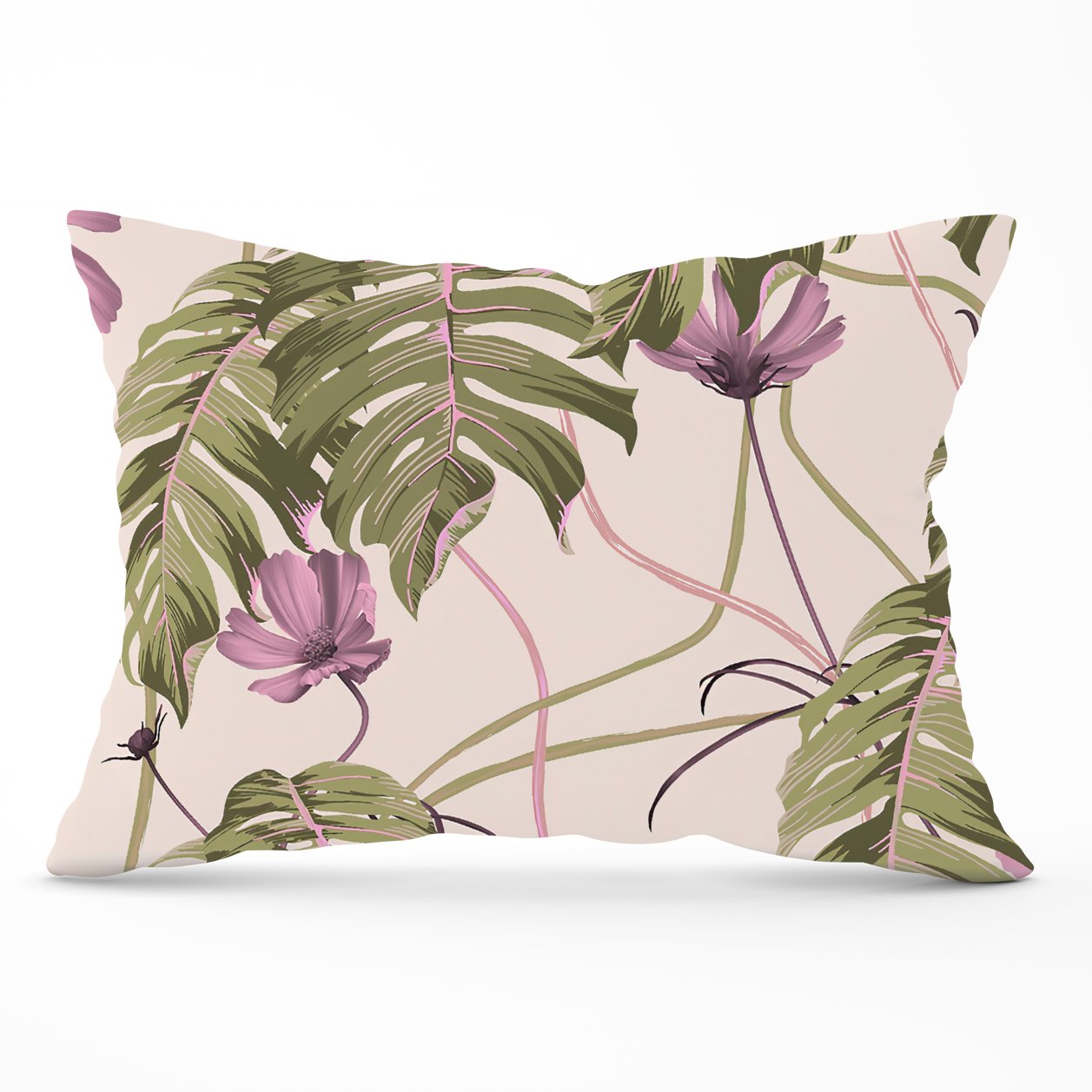 Pink Cosmos Flowers Cushions