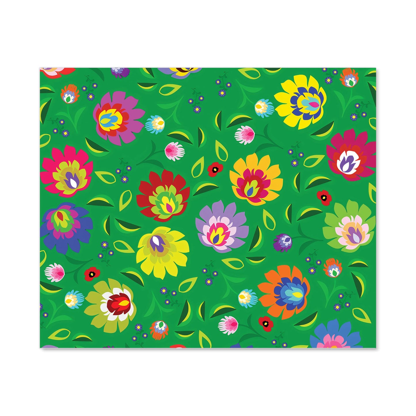 Polish Folk Floral Kitchen Splashback