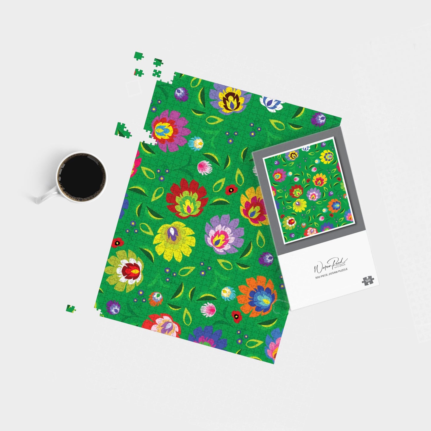 Polish Folk Floral Jigsaw Puzzle