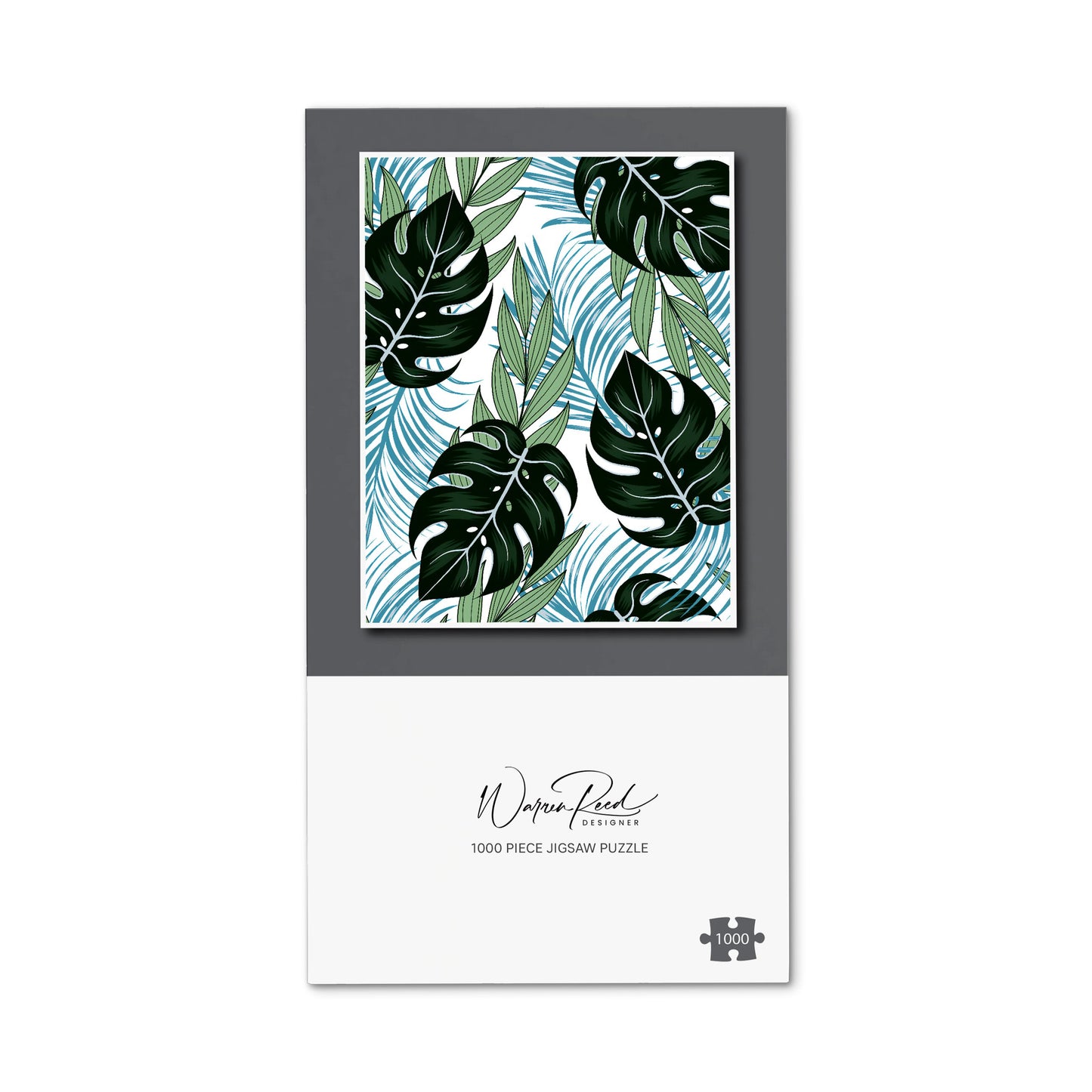 Tropical Pattern, Bright Plants, Flowers Jigsaw Puzzle