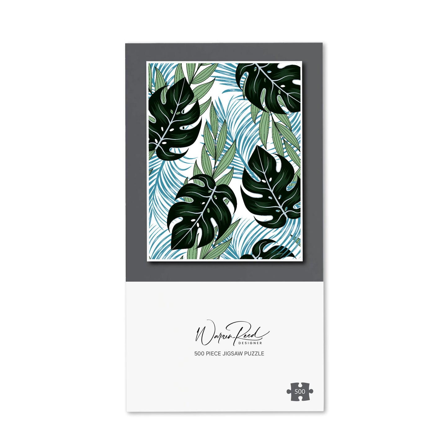 Tropical Pattern, Bright Plants, Flowers Jigsaw Puzzle