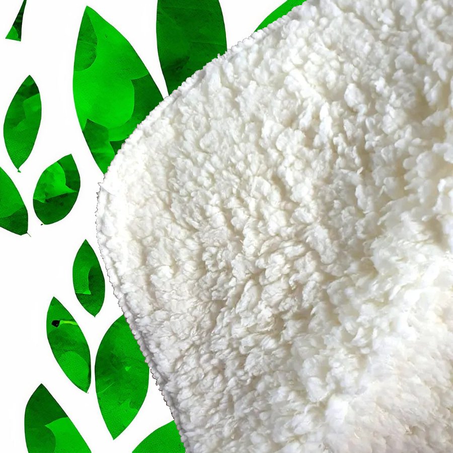 Watercolor Abstract Leaves Sherpa Blanket