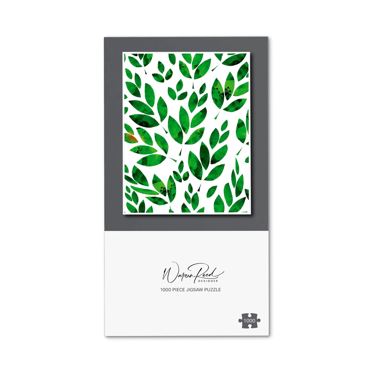 Watercolor Abstract Leaves Jigsaw Puzzle