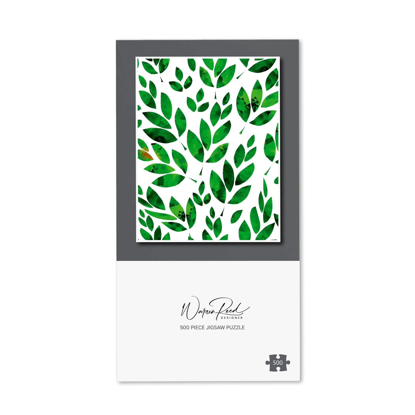 Watercolor Abstract Leaves Jigsaw Puzzle