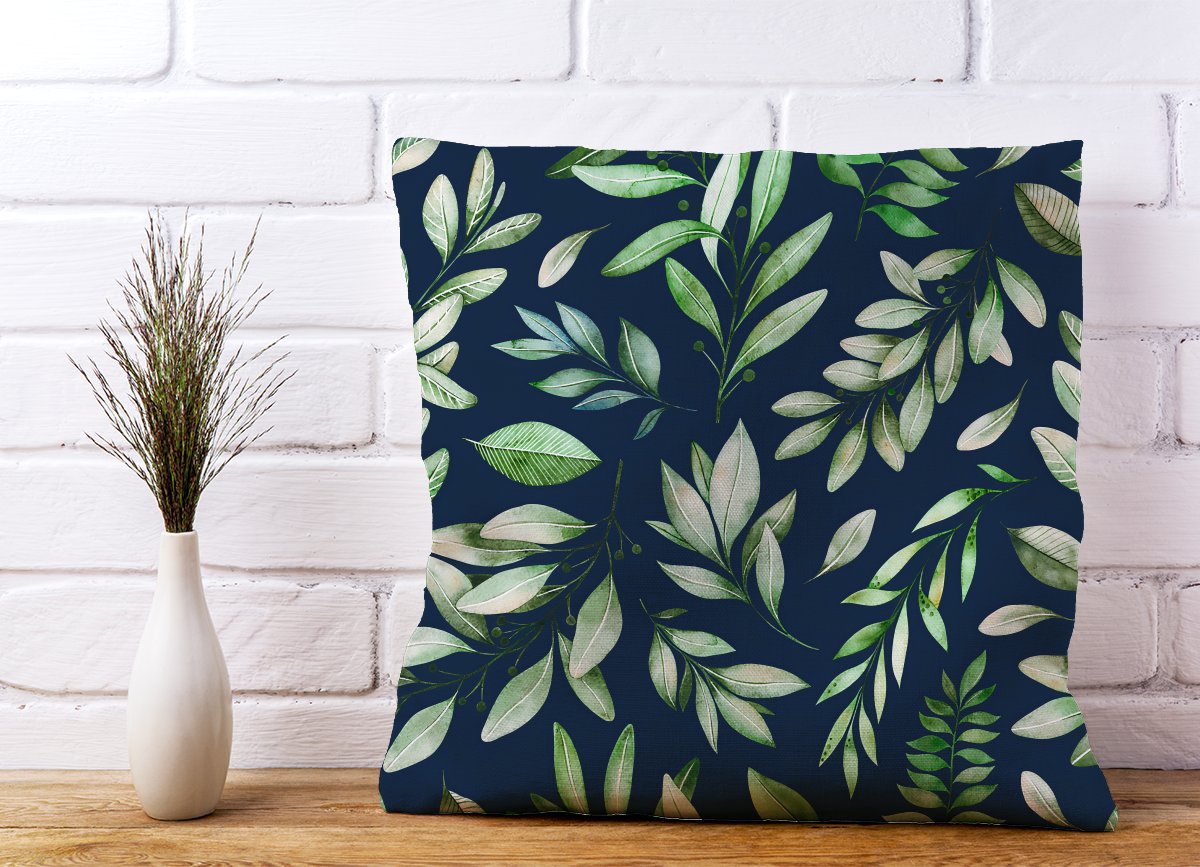 Watercolor Leaves Cushions