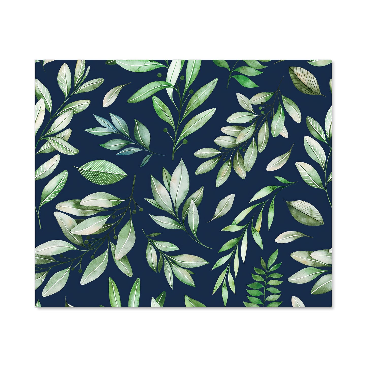 Watercolor Leaves Kitchen Splashback