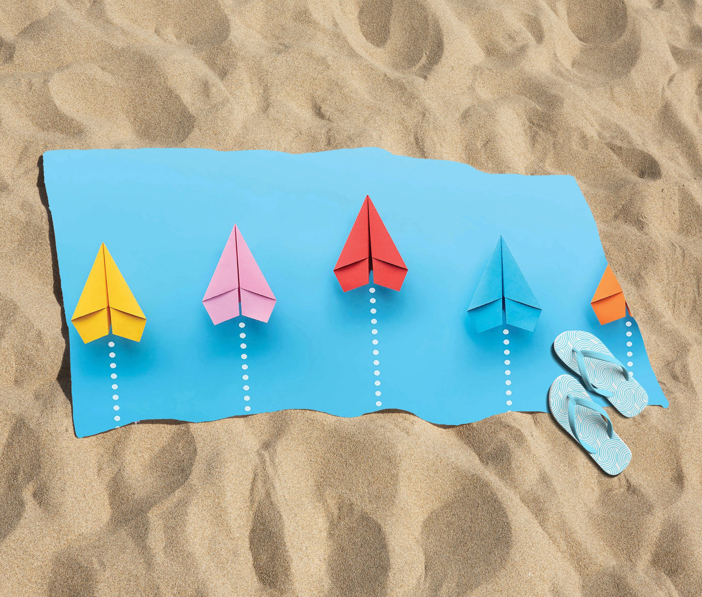 Paper Aeroplanes Beach Towel