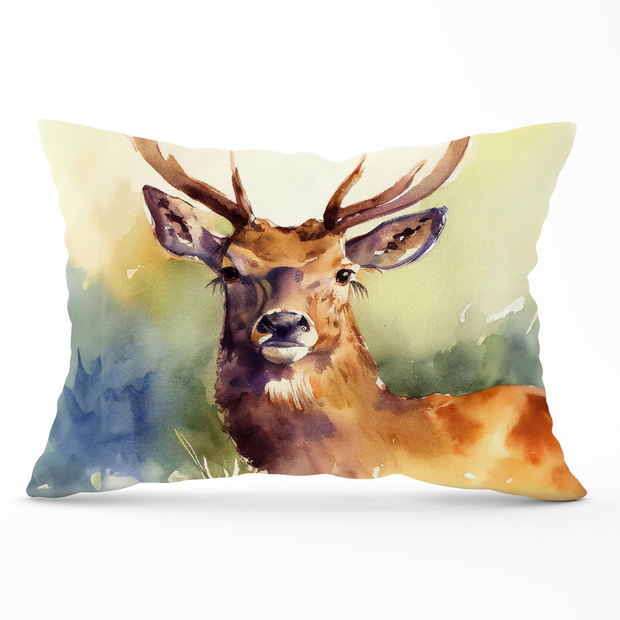 Splendid Stag Watercolour Cushions