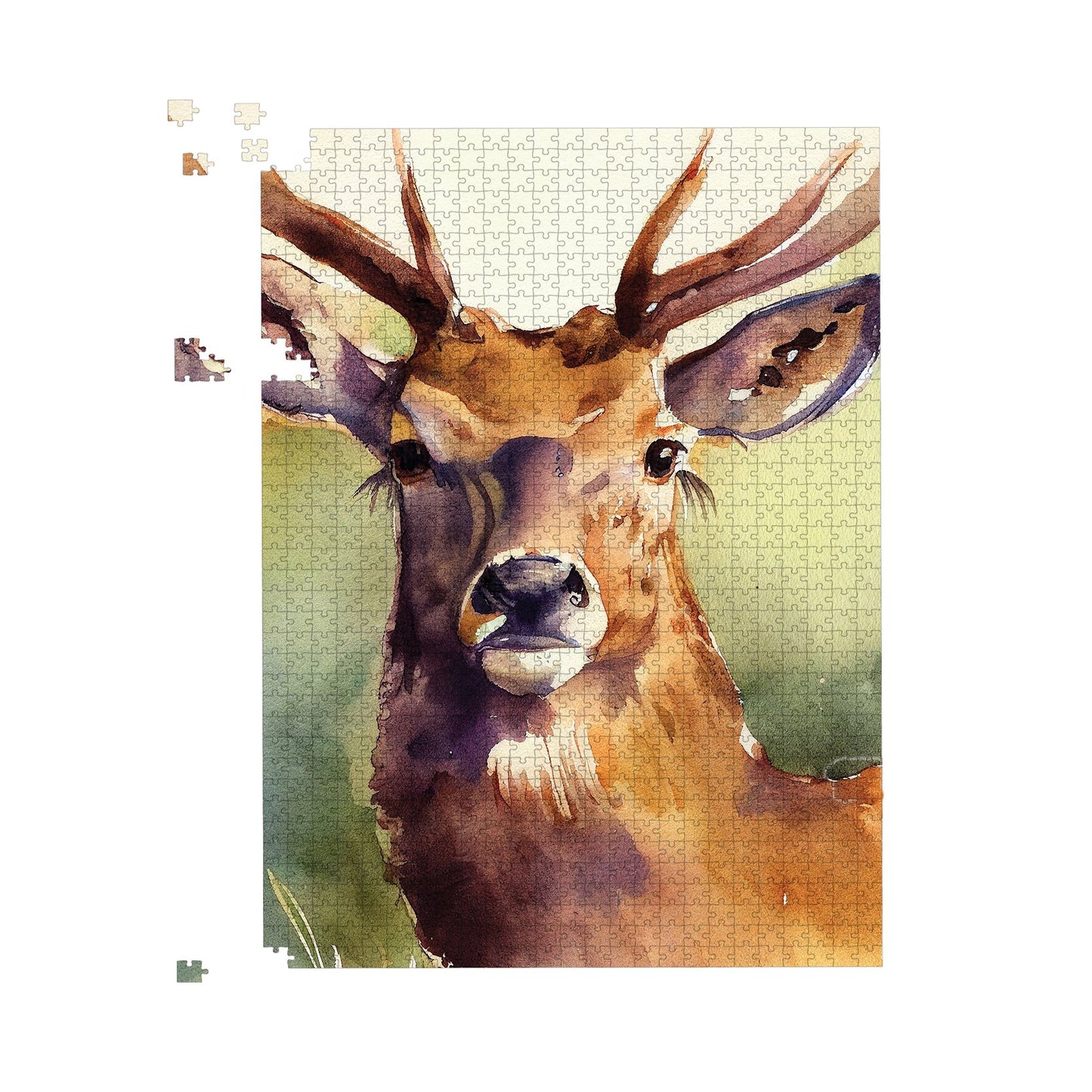 Splendid Stag Watercolour Jigsaw Puzzle
