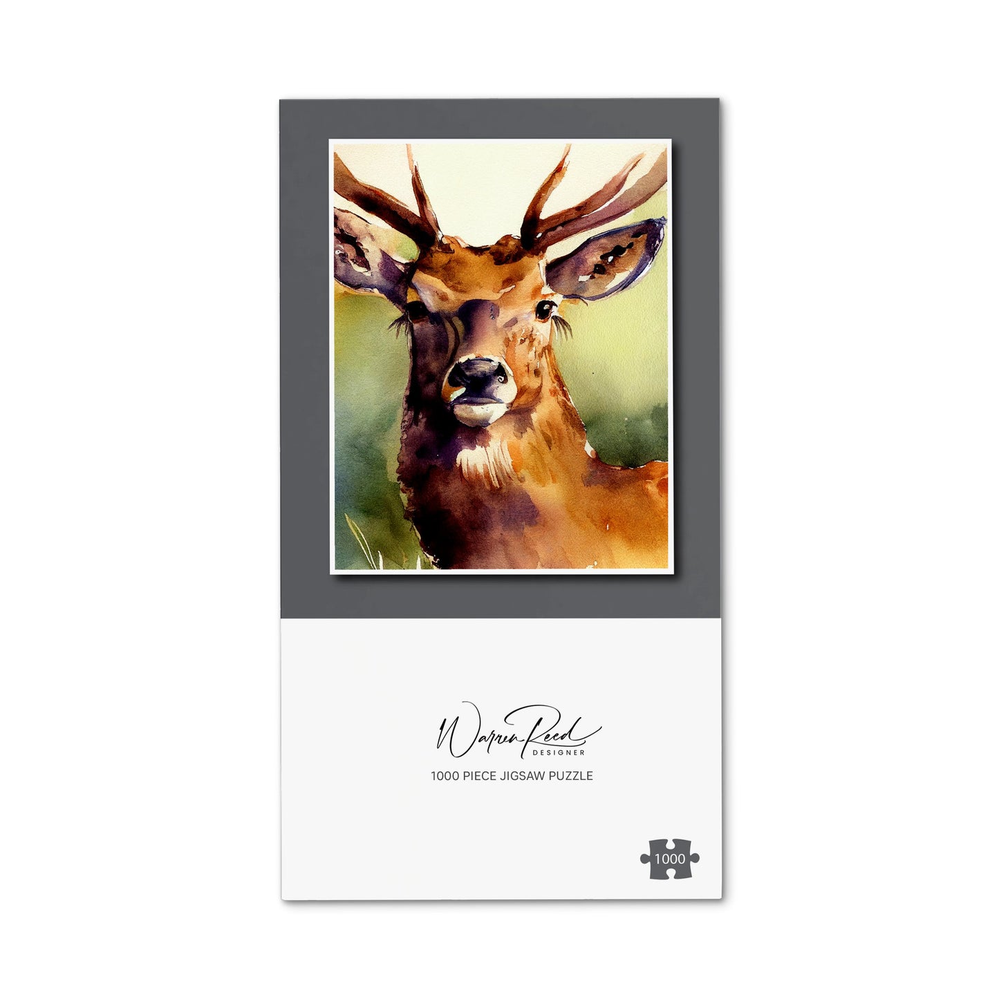Splendid Stag Watercolour Jigsaw Puzzle