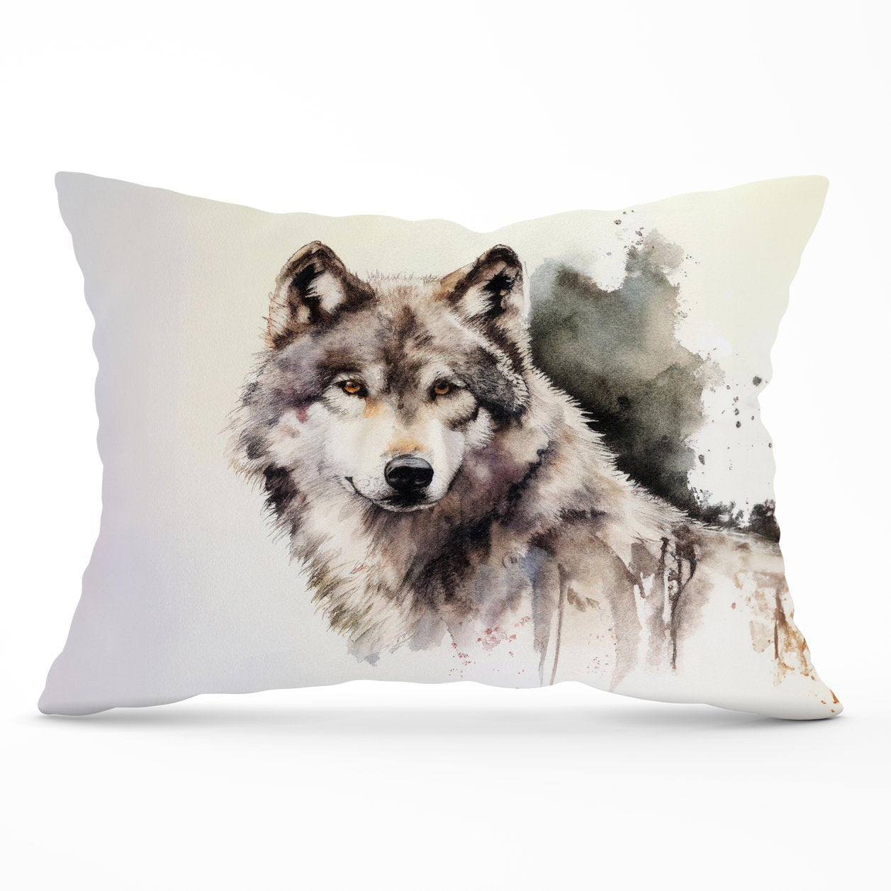 Loyal Wolf Watercolour Cushions