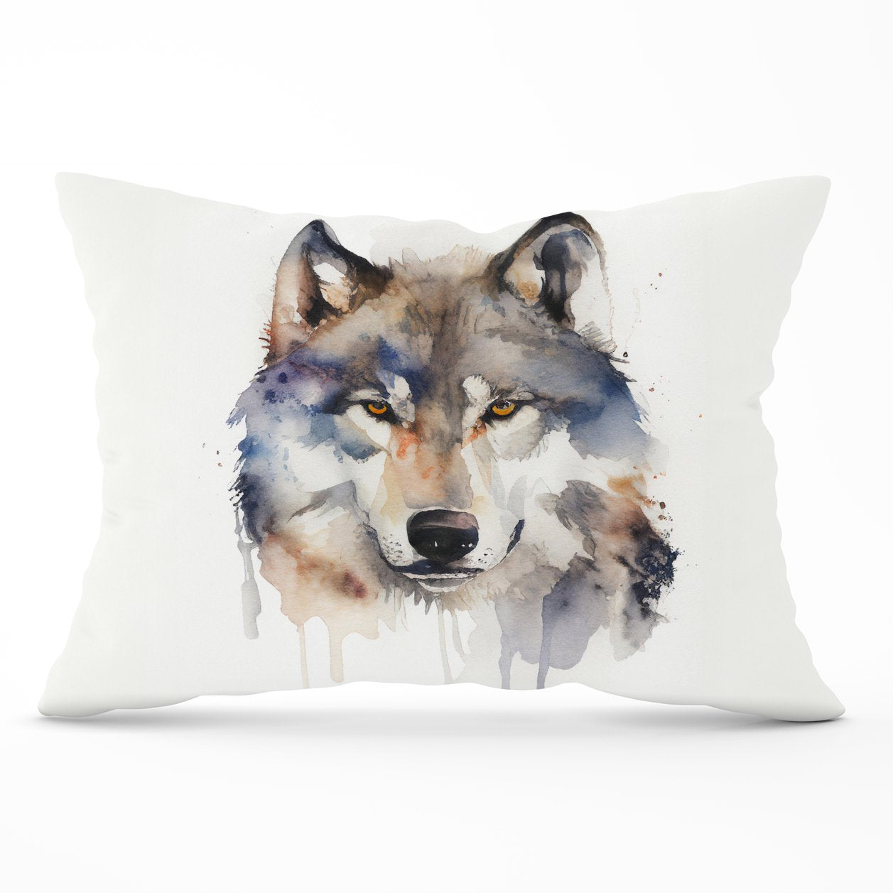 Wolf Watercolour Cushions