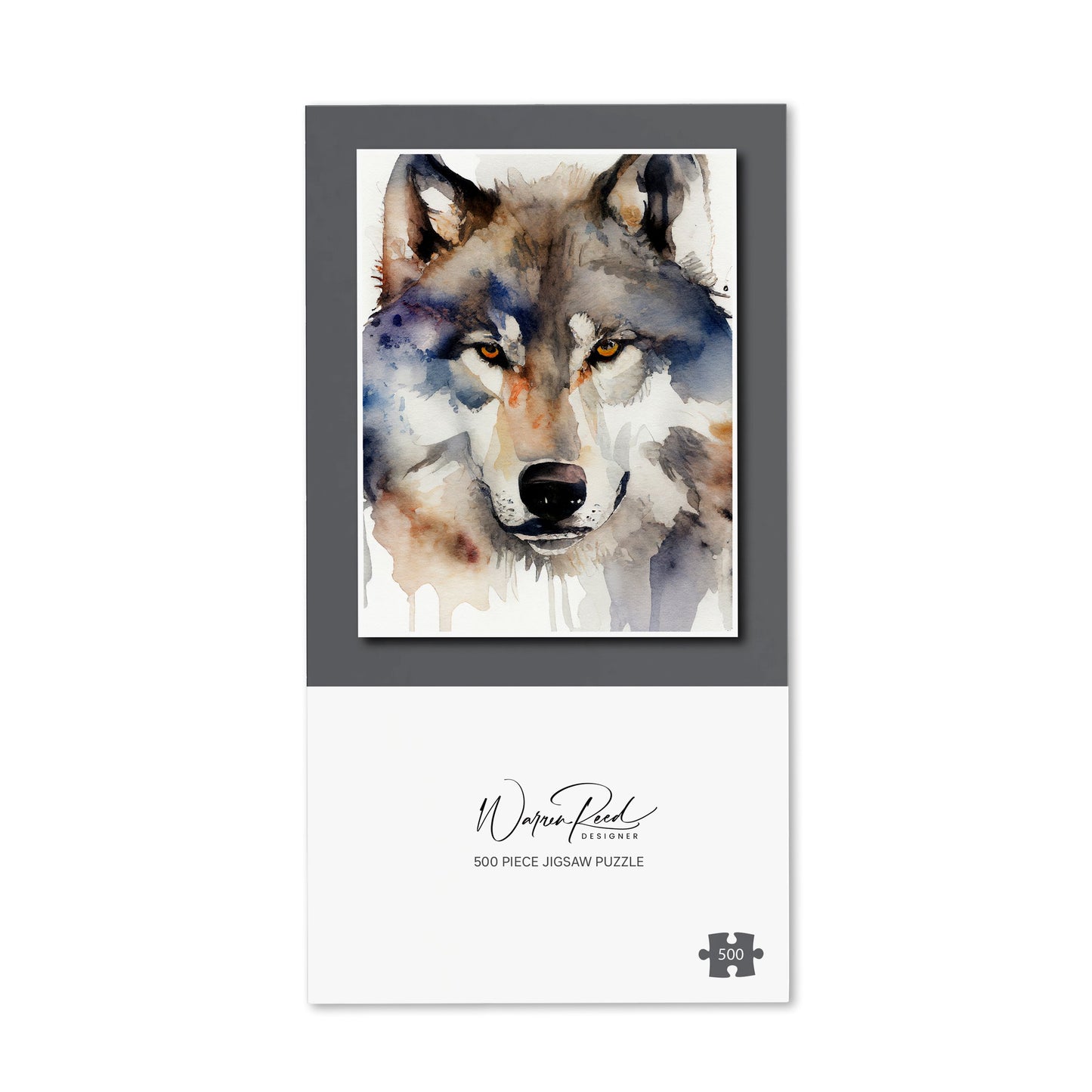 Wolf Watercolour Jigsaw Puzzle