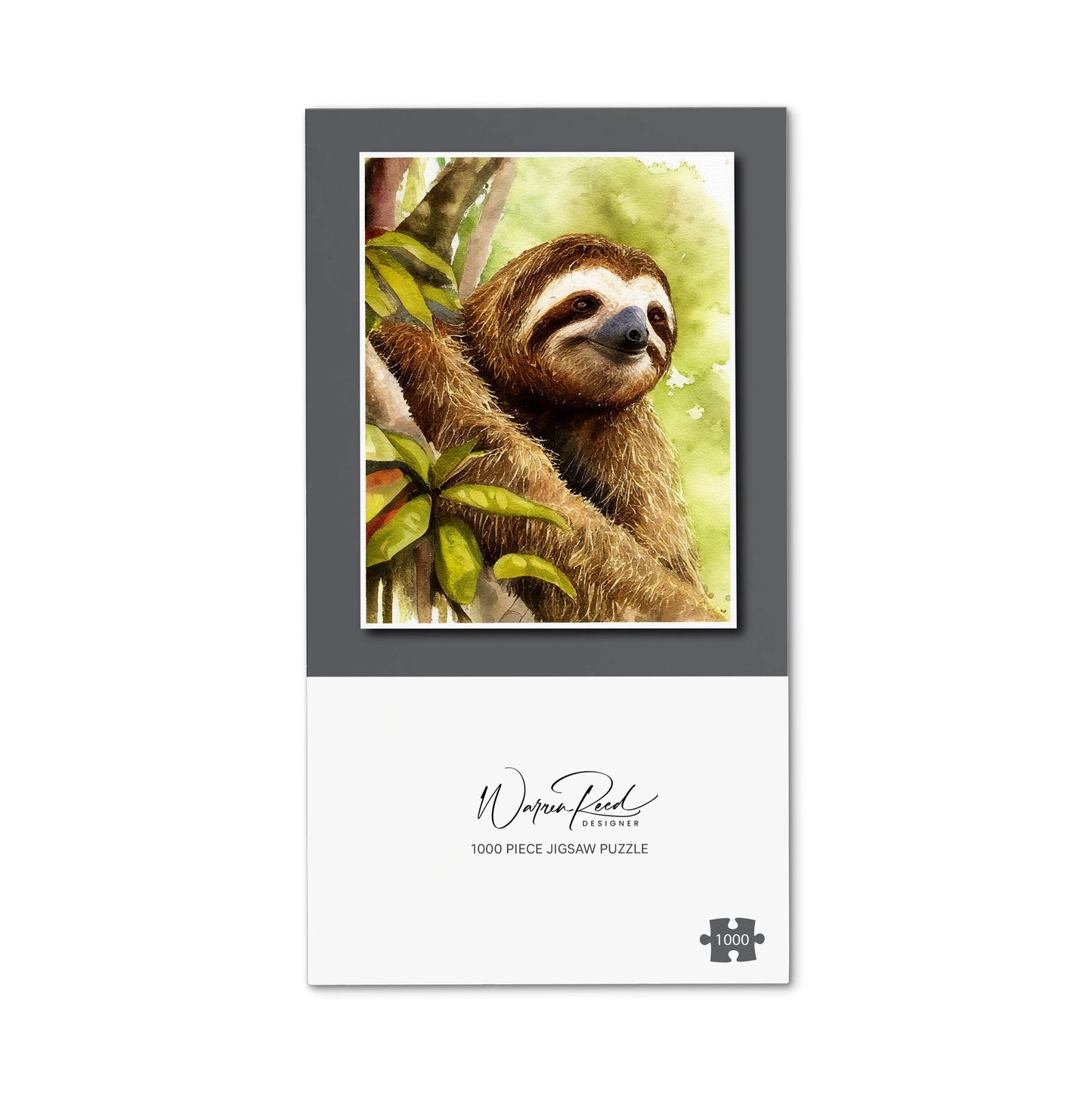 Sloth Watercolour Jigsaw Puzzle