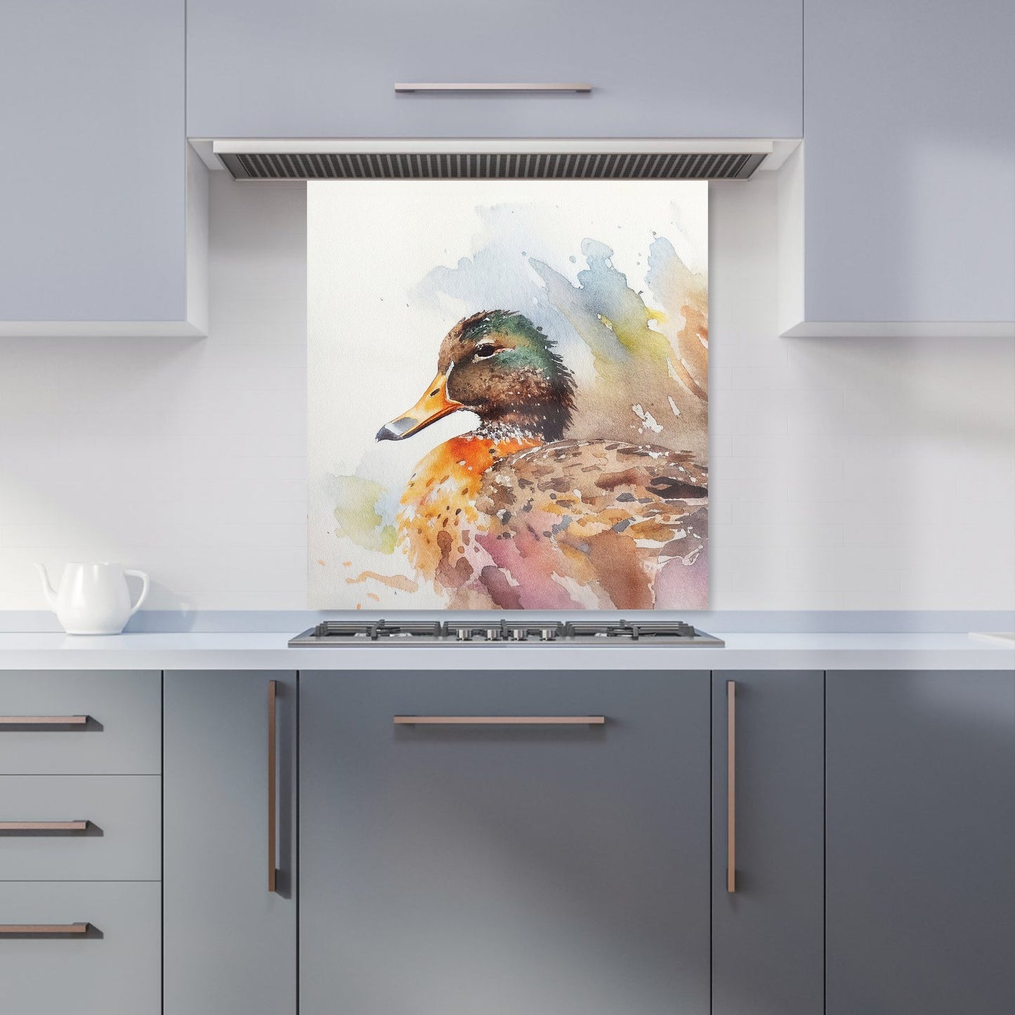 Mallard Watercolour Kitchen Splashback