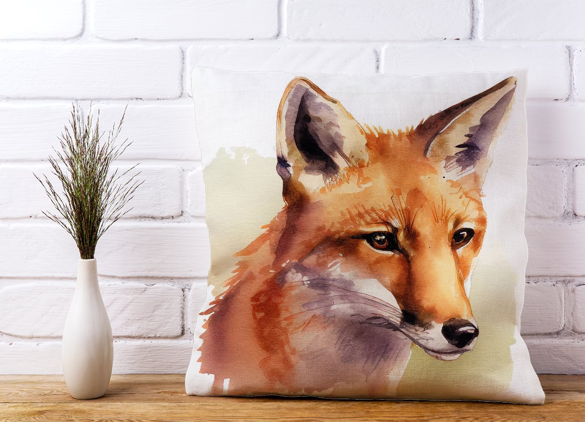 Fox Watercolour Cushions
