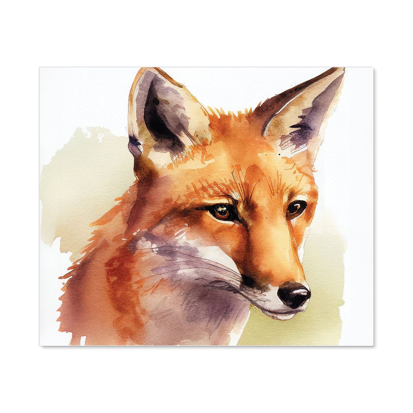 Fox Watercolour Kitchen Splashback