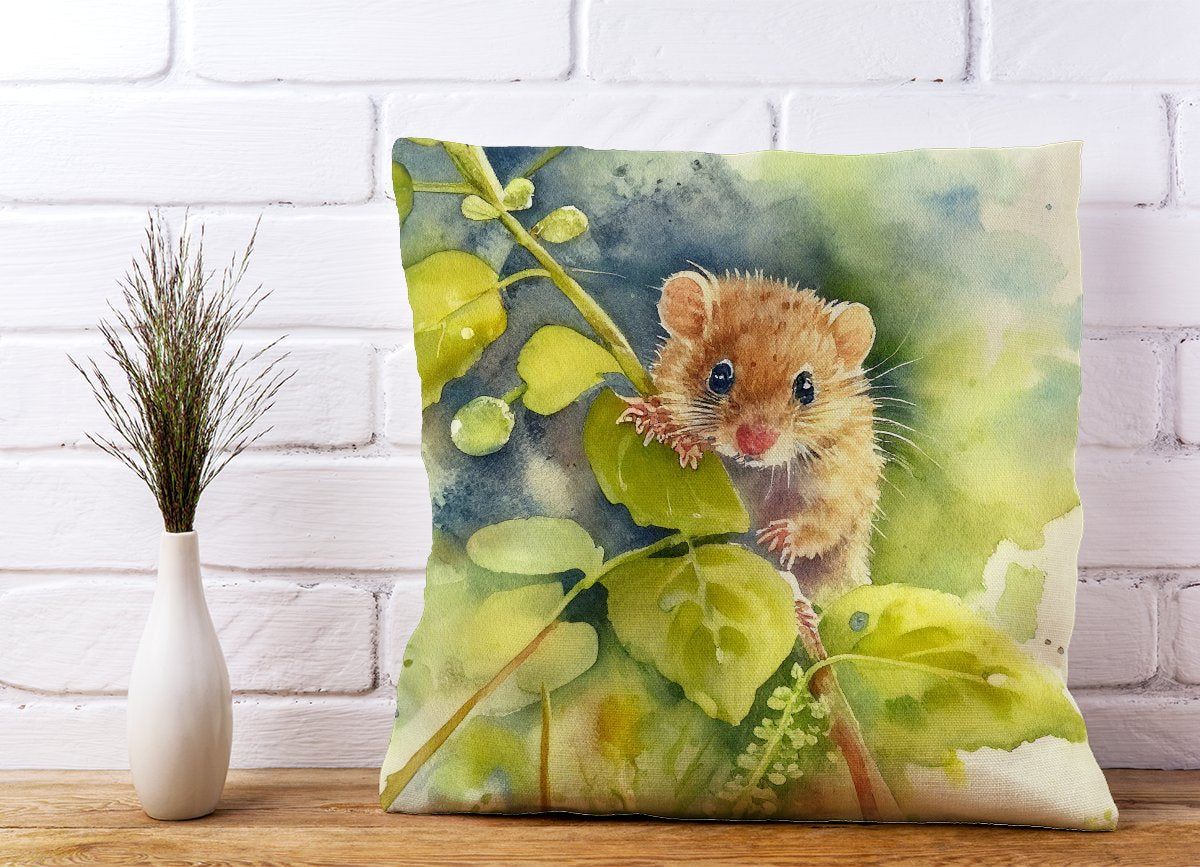 Dormouse Watercolour Cushions