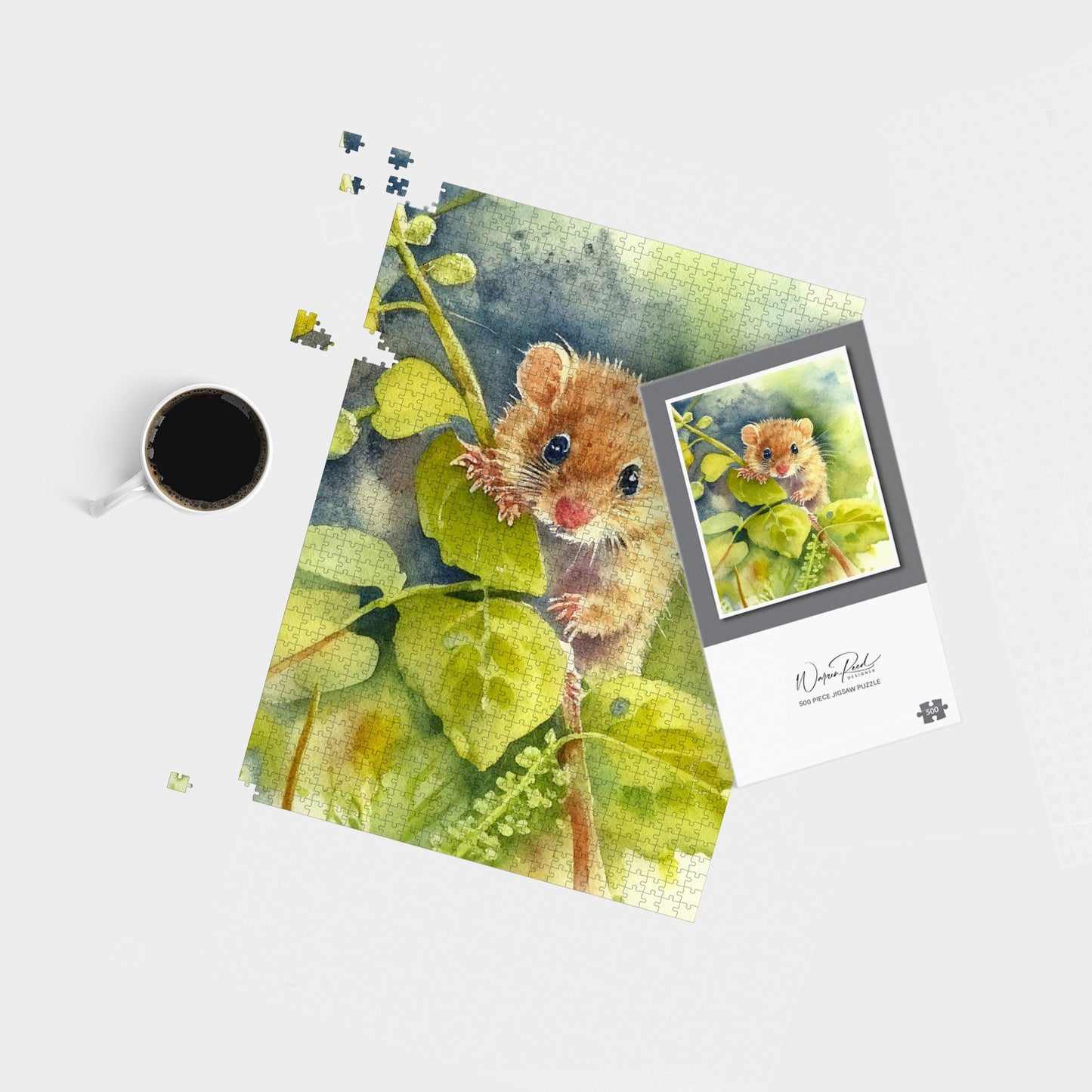 Dormouse Watercolour Jigsaw Puzzle