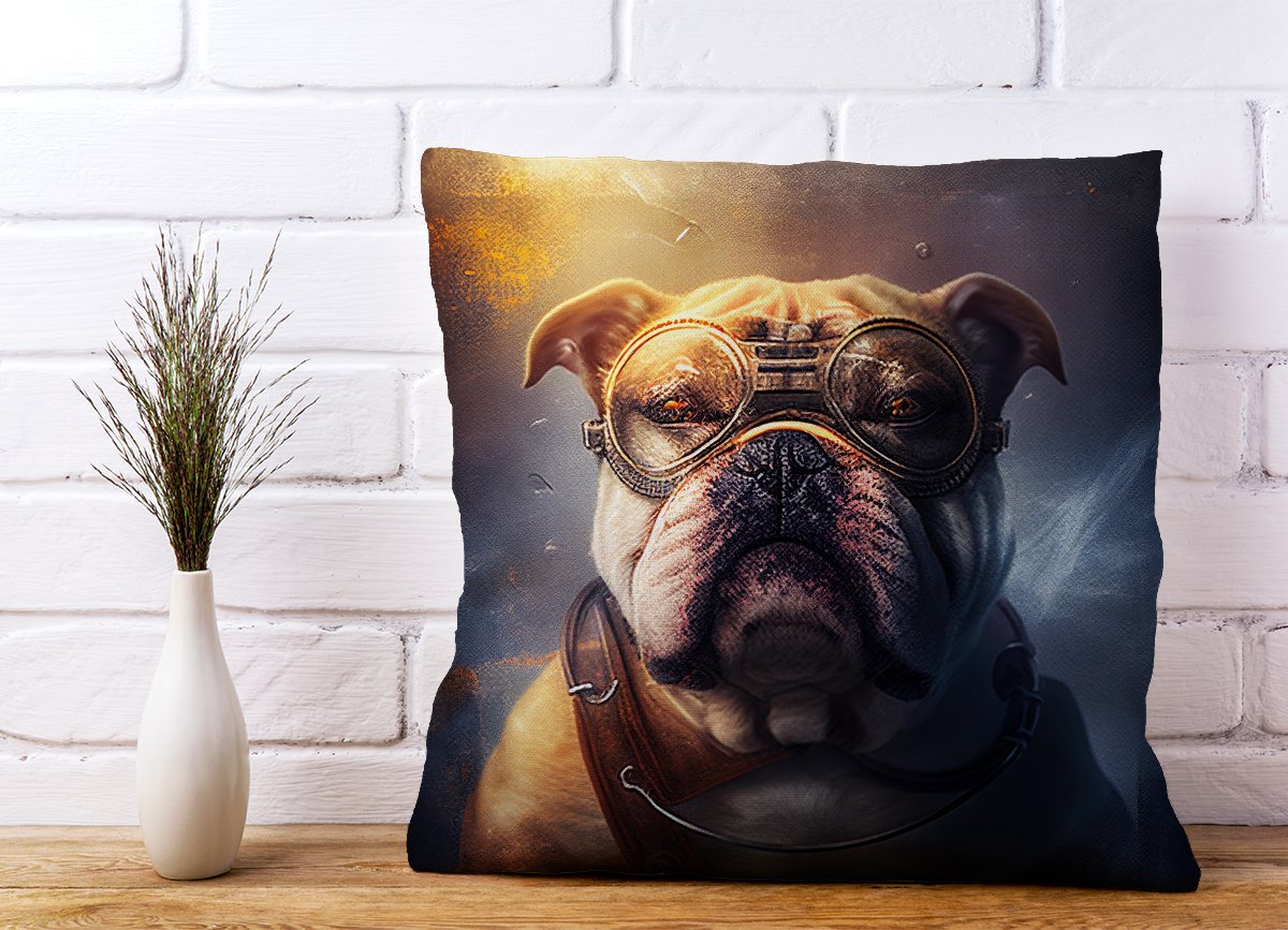 Bulldog Splashart Golden Cushions