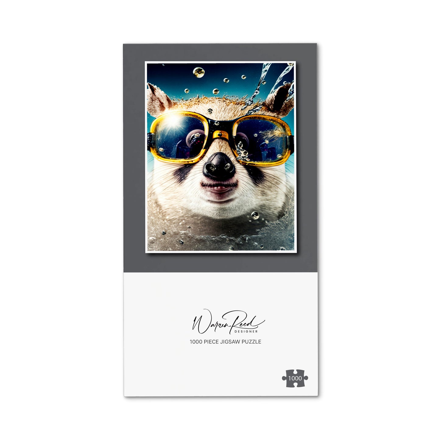 Dormouse With Glasses Splashart Jigsaw Puzzle