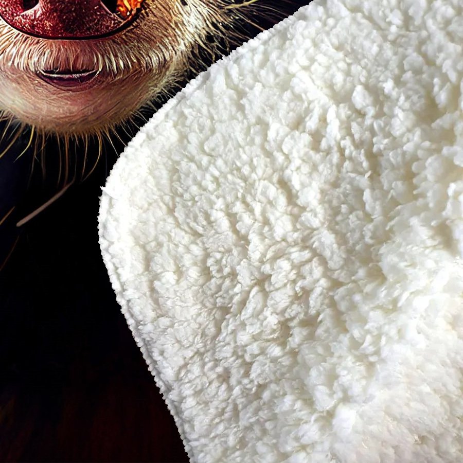 Ferret With Glasses Splashart Sherpa Blanket