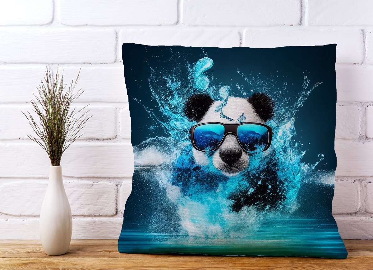 Panda Splashart Water Cushions