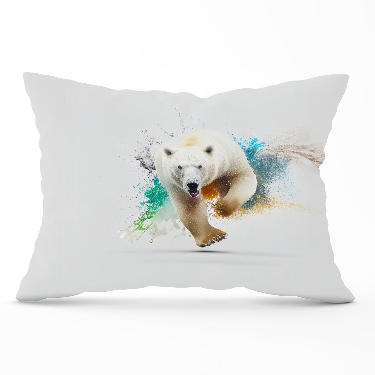 Charging Polar Bear Cushions