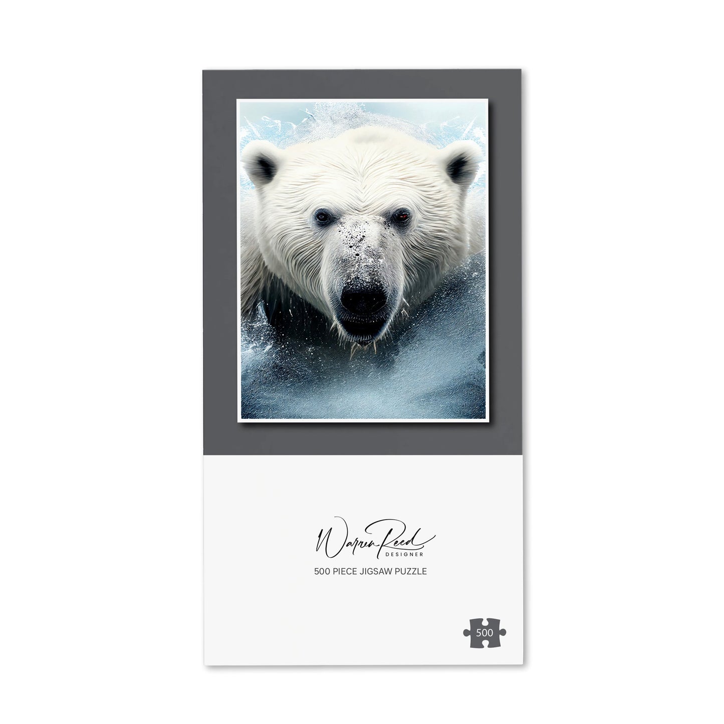 Polar Bear Splashart Jigsaw Puzzle