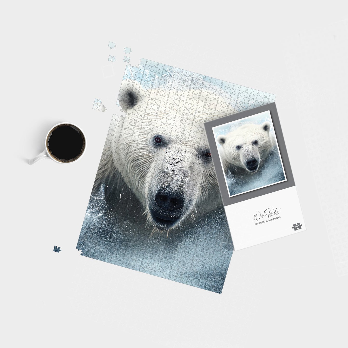 Polar Bear Splashart Jigsaw Puzzle