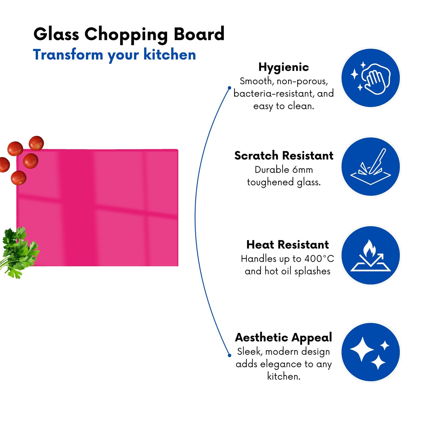 Vivid Pink Chopping Board