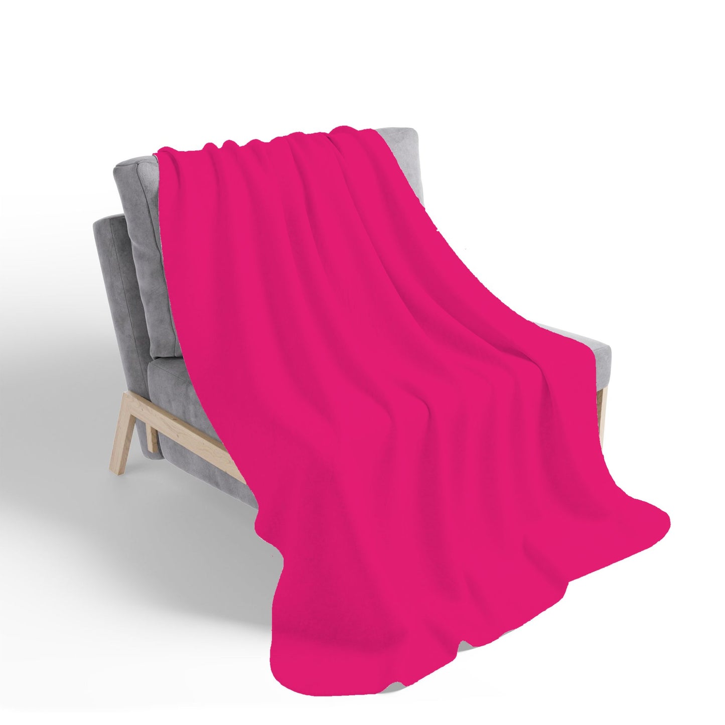 Vivid Pink Sherpa Blanket